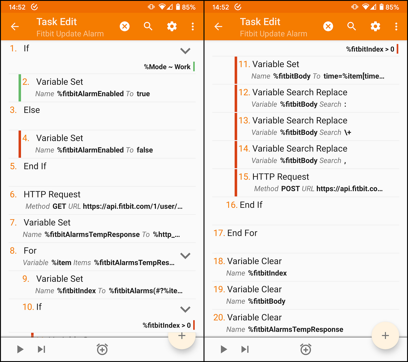 Tasker and Fitbit Integration: tasks overview | by Alberto Piras | Geek  Culture | Medium