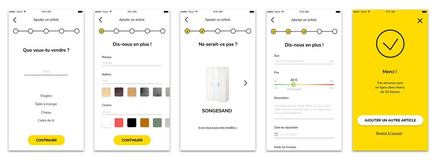 Kollect, a marketplace that gives your furnitures a second lease of life —  IronHack final UX/UI project | by Camille Fourre | Medium