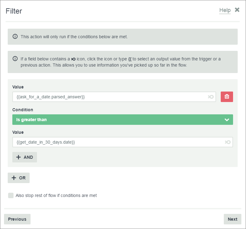 Using Label and Goto a Label in Flow XO by Lydia Husser Flow XO