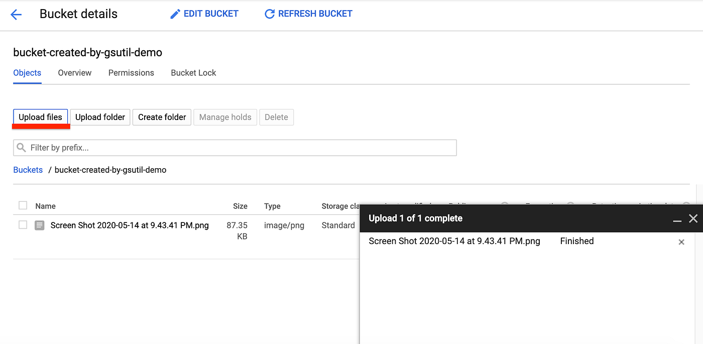 GCP Cloud Storage — manage bucket and objects by ber H. Lin Medium