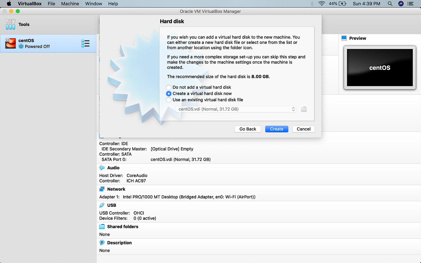 Virtualbox virtual optical disk file empty deargera