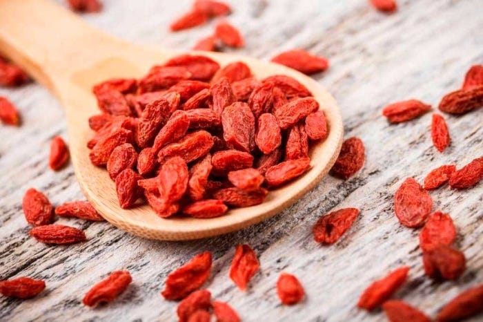 Bayas de goji beneficios para bajar de pesos