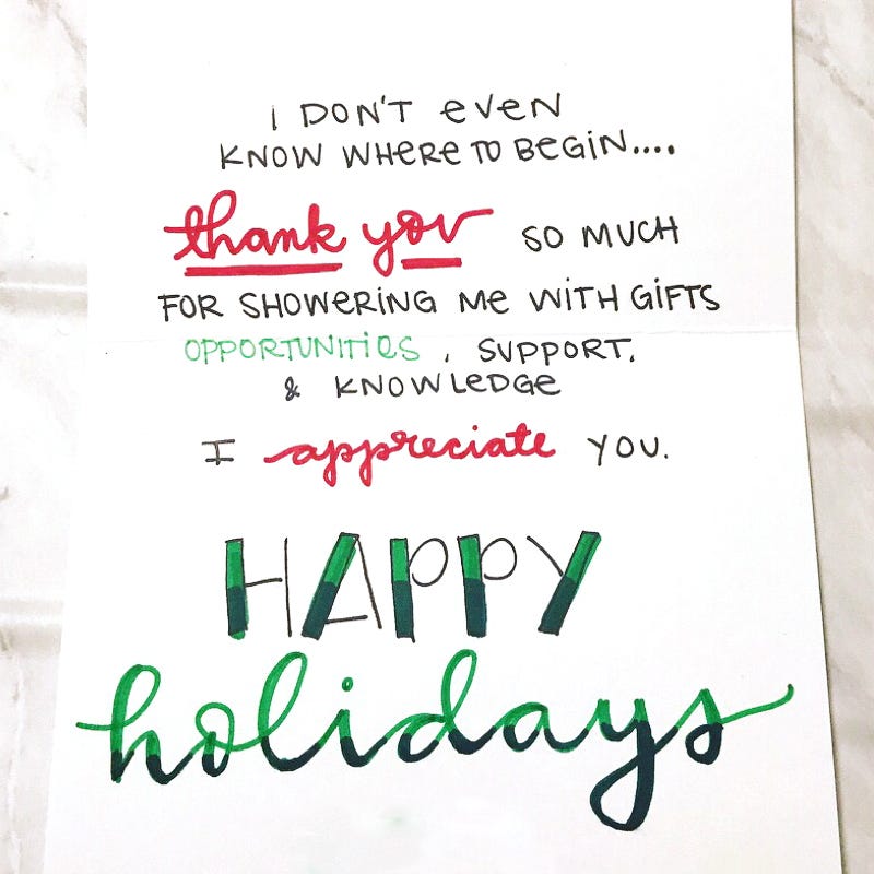 What To Write In Your Holiday Thank You Cards | By Punkpost | Punkpost |  Medium