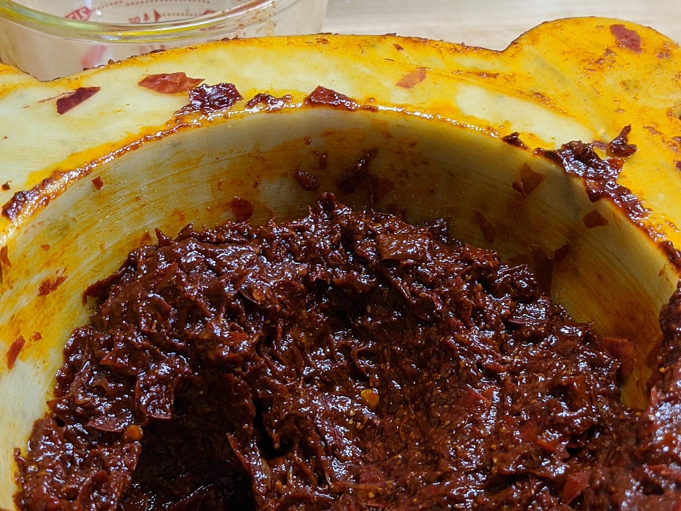 Nearly-finished harissa