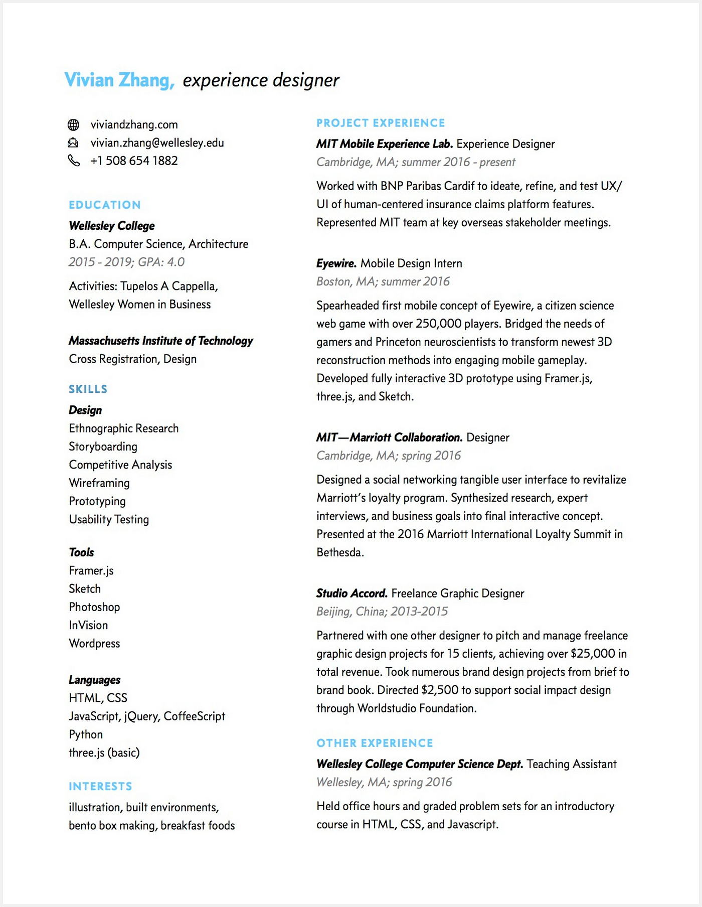 5 Amazing Designer Resumes That Passed Facebook S Bar By Bestfolios Com Medium
