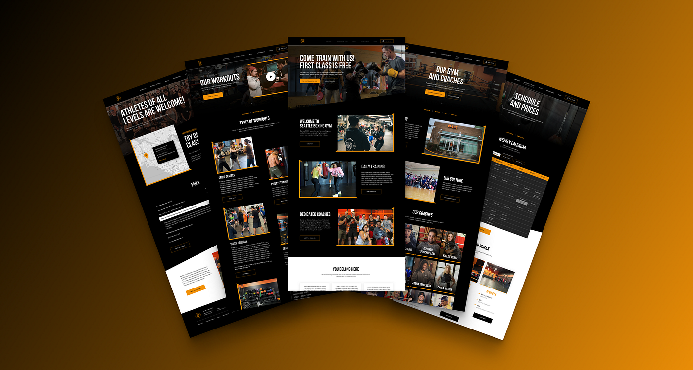 Designing a responsive website for a local gym — a UX case study | by Erick  Brito | UX Collective
