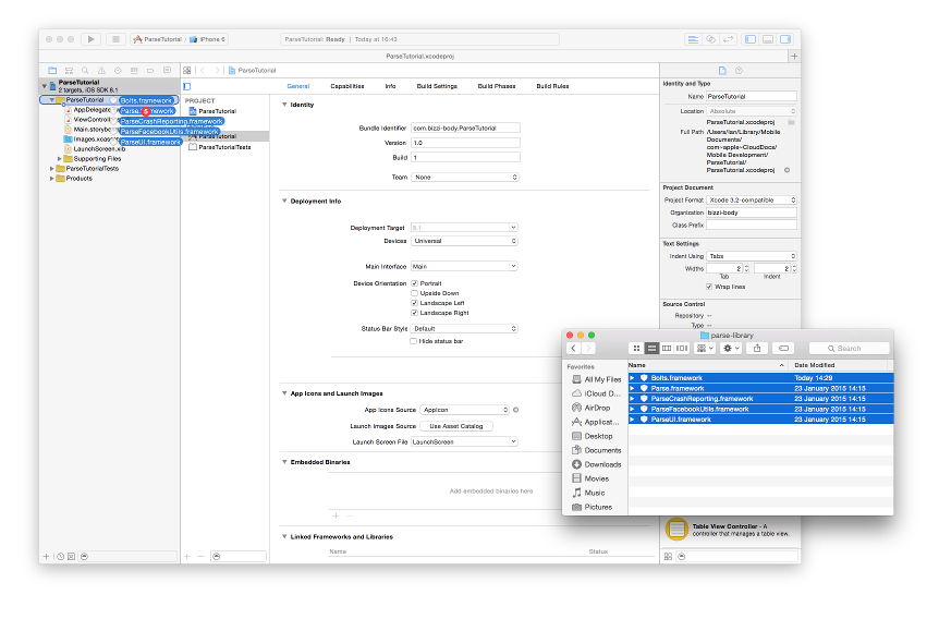 iOS + Swift 1.2 + 1.7.2 / Tutorial — set up Xcode project