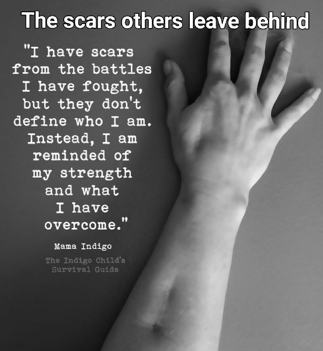 The scars others leave behind. Yesterday I wrote about my rapist… by