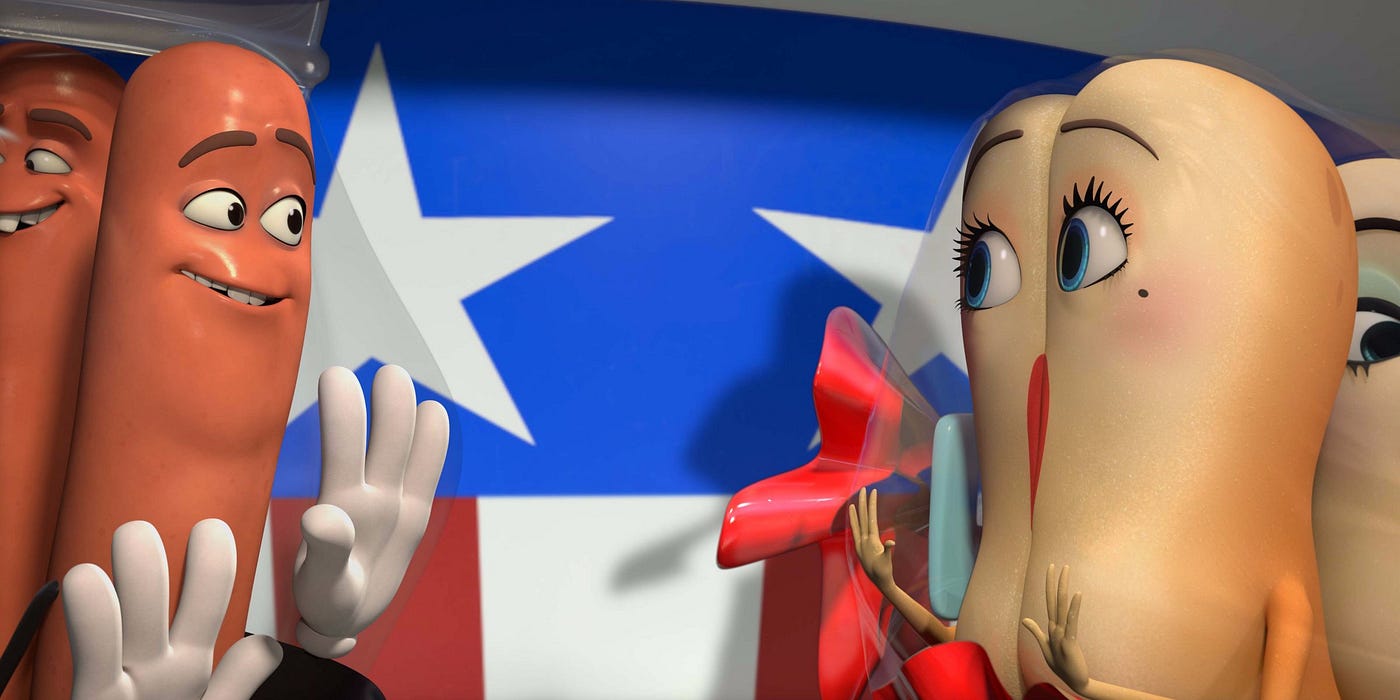 Sausage Party Cast Celebrates On Supermarket Themed Red Carpet Variety
