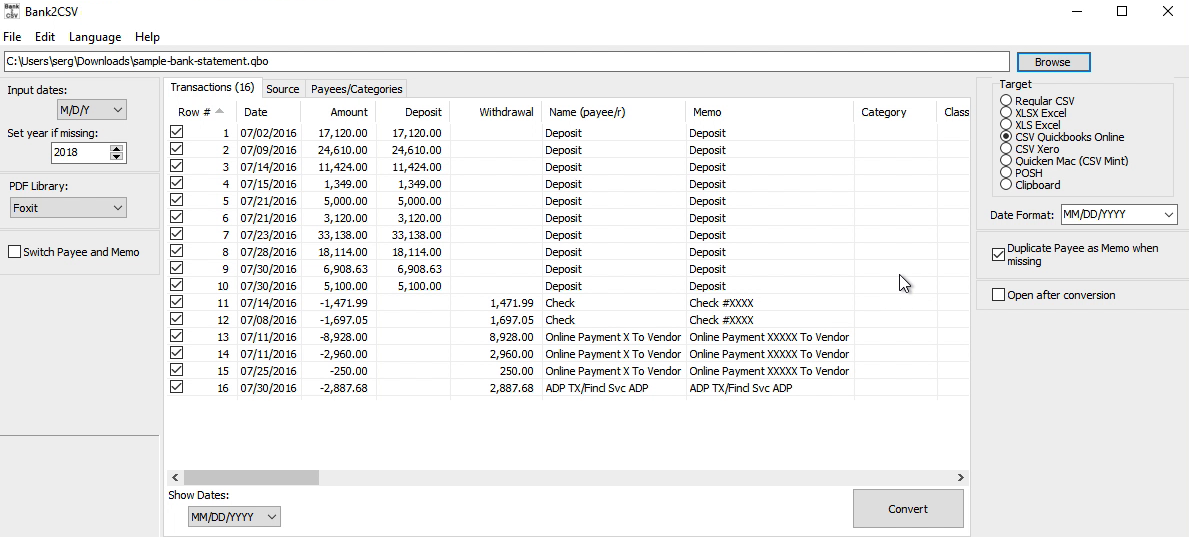 convert qbo to xlsx CSV, CSV Convert to OFX, QBO, or Excel, PDF, QIF QFX, convert qbo to xlsx CSV, CSV Convert to OFX, QBO, or Excel, PDF, QIF QFX,