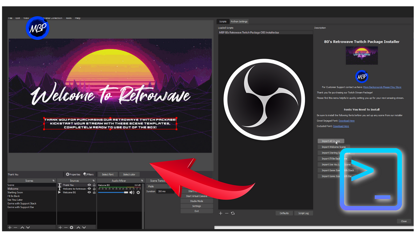 Use A Lua Script To Import Your Twitch Streaming Overlay Designs Into Obs Studio By More Backgrounds Please Medium Use A Lua Script To Import Your Twitch Streaming Overlay Designs Into Obs Studio By More Backgrounds Please Medium