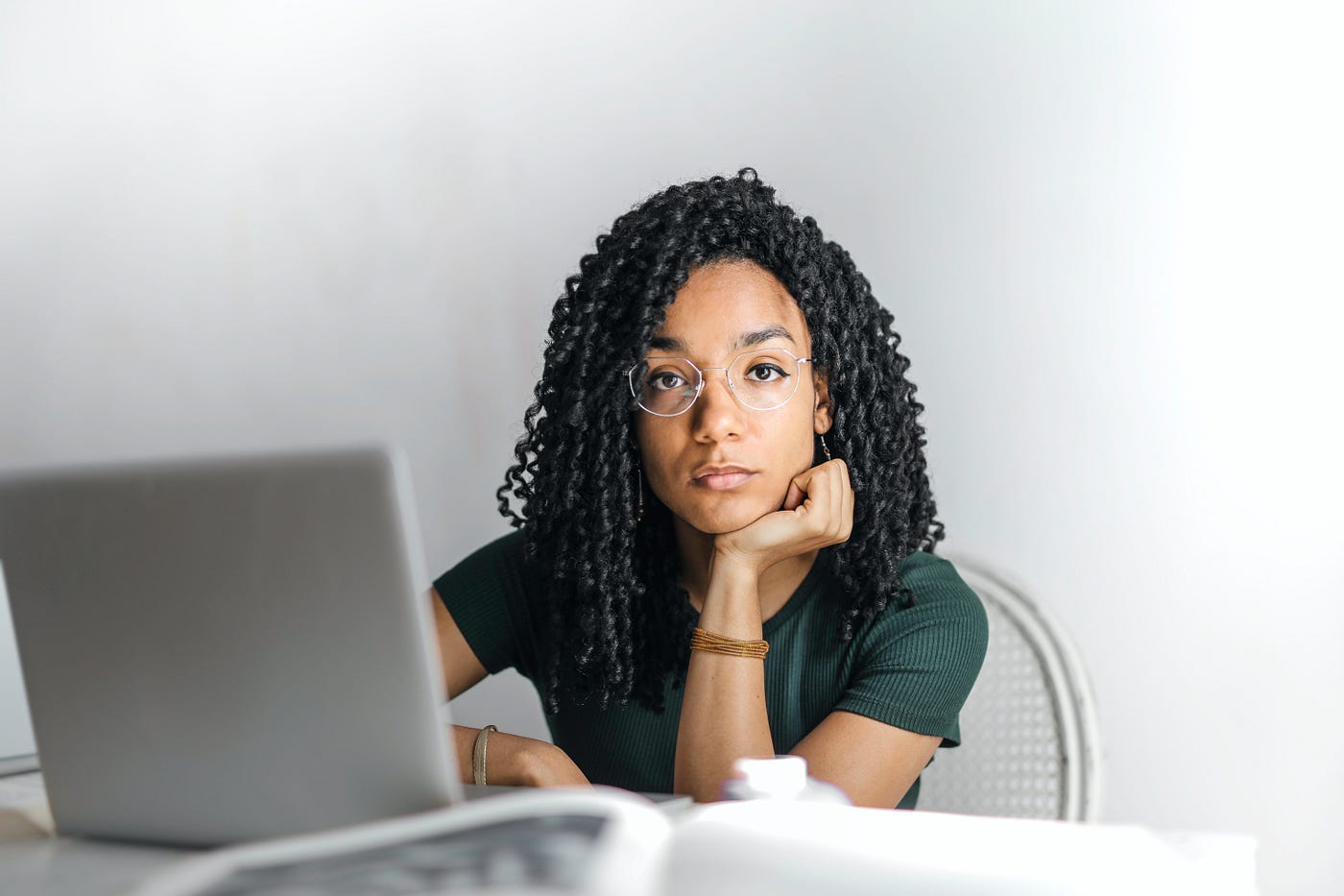 Image of student wondering about college options