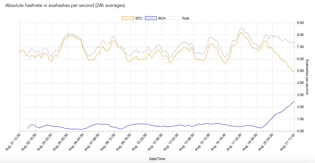 What The Hell Is Happening To Btc Bch Hash Rates Evercoin Blog - 
