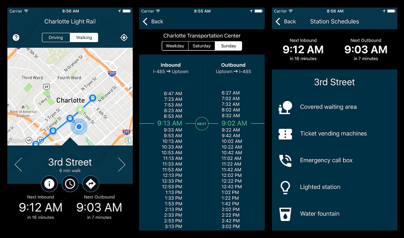 Building the Charlotte Light Rail App by Joseph Guerra Medium