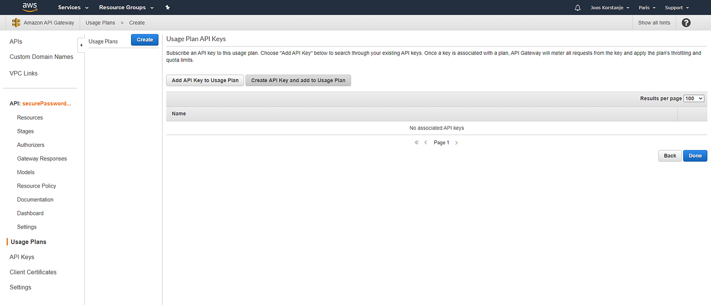 How to add API Keys to Your AWS API Gateway API? | by Joos Korstanje |  Towards Data Science
