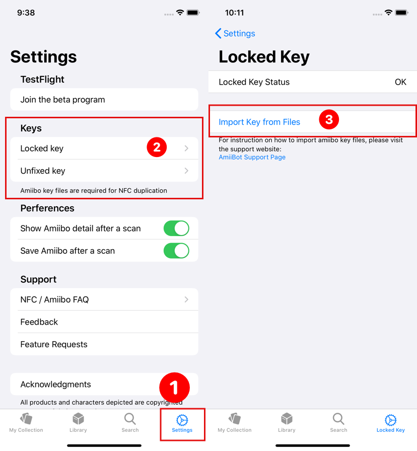 How to import amiibo key files. import key files into AmiiBot | by .Del |  Medium