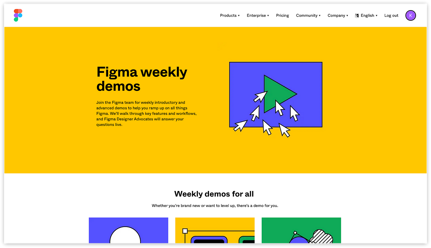 Figma hosts Weekly Group Demos