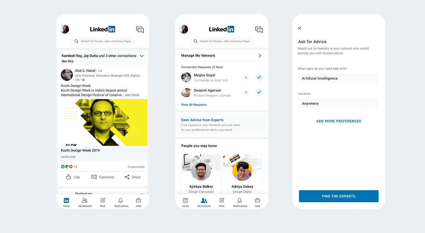 LinkedIn — UX Design Case Study. LinkedIn is the one of the top most… | by  Aksharaa Kethavath | Medium