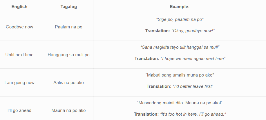 How to Say Goodbye in Tagalog Language | by Ling Learn Languages | Medium