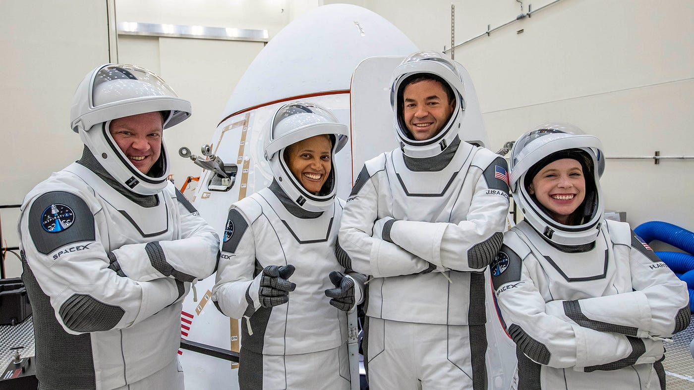 Crew of the Inpiration4 (Image credit: Inspiration4)