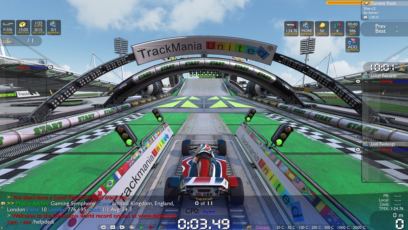 How to set up a Dedicated Trackmania Server with XASECO & Records Eyepiece  | by Rhys Jones | Medium