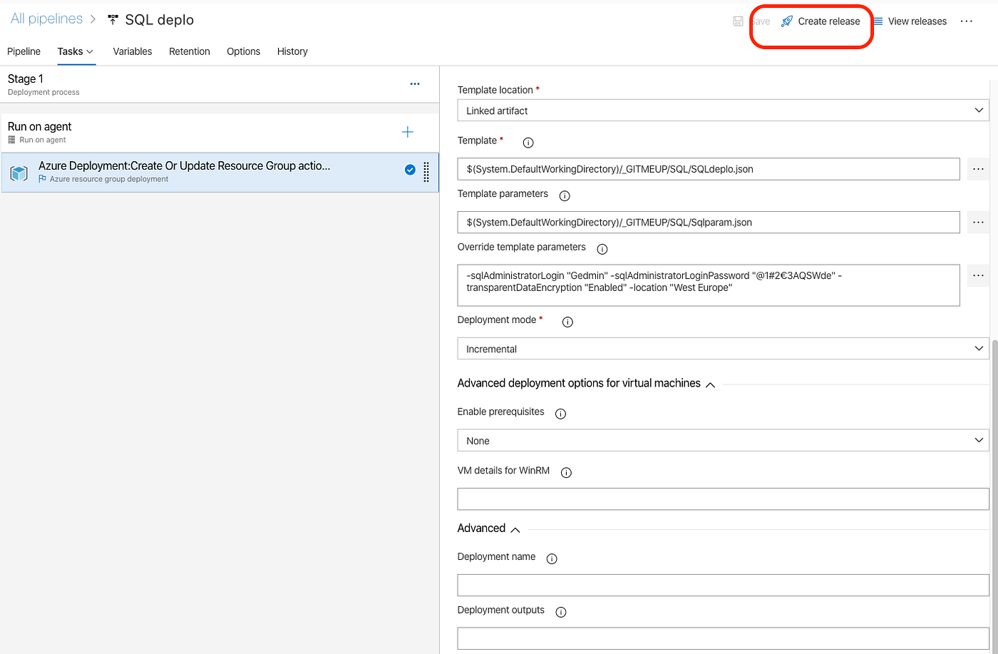 Azure DevOps Deploy resources using ARM templates by Je Le Medium