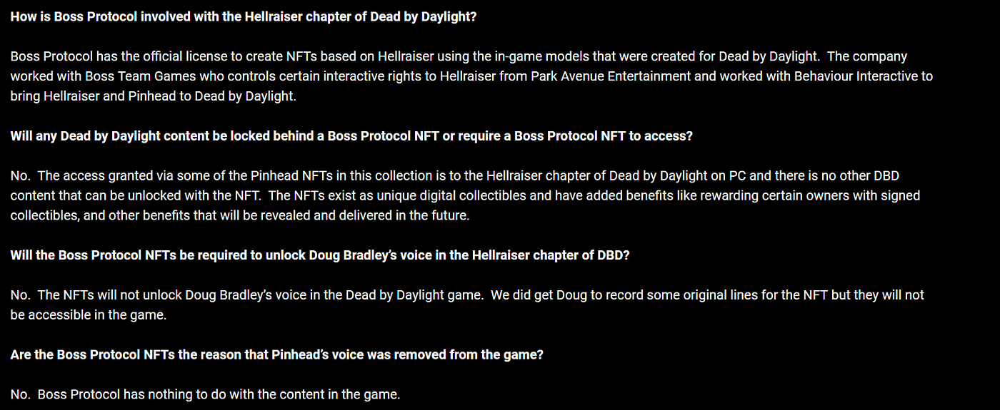Dead By Daylight What Nfts Are And Why Pinhead Fans Are Unhappy