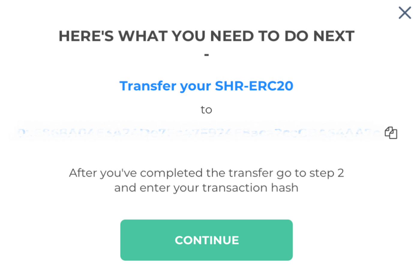 How to Swap SHR Utility Tokens from ERC20 to BEP2 ...