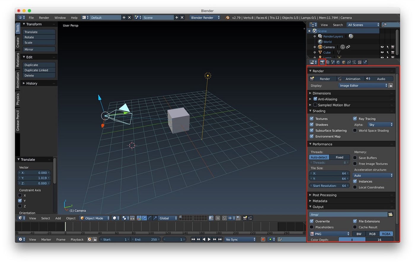 Blender tutorial: camera and rendering | by Fabrizio Duroni | Medium