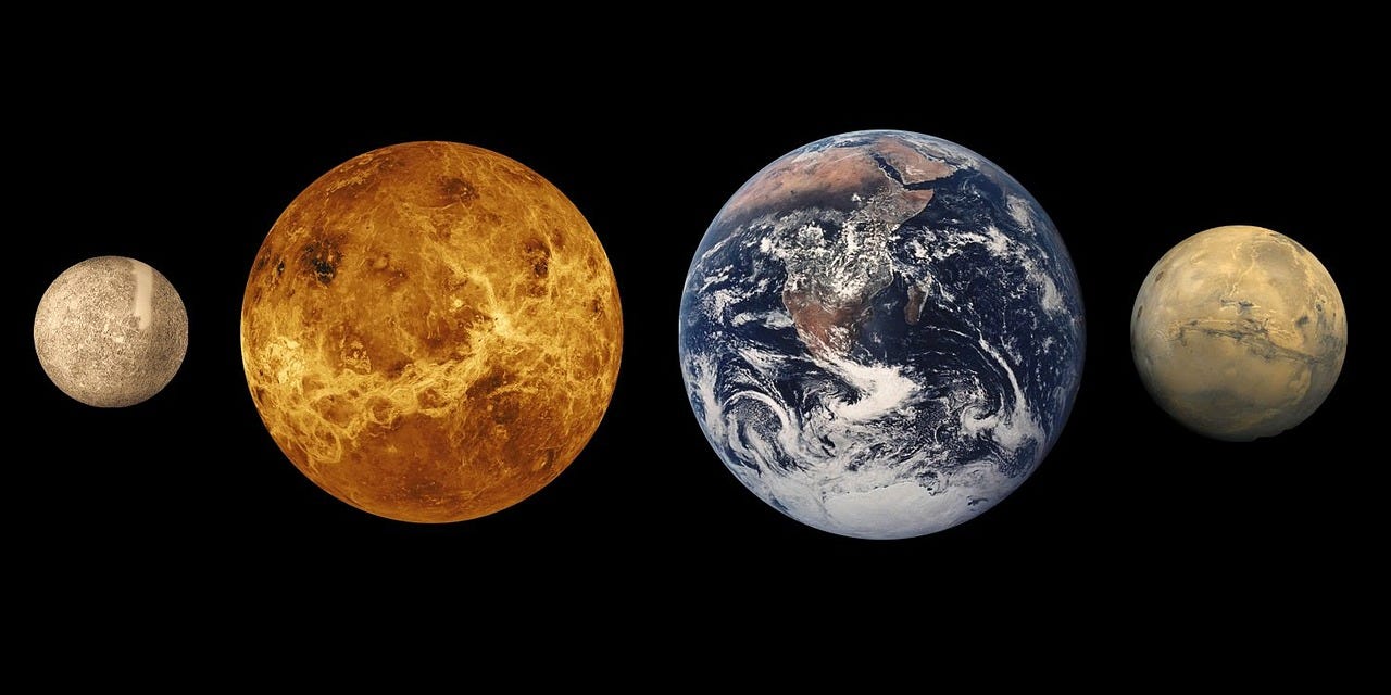planets with venus compared to earth