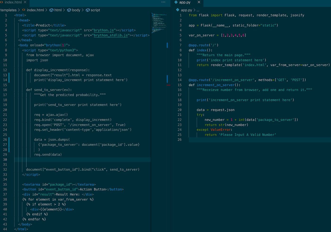 A Simple Flask App. Fun With Flask, Brython, and Jinja | by Patrick ...