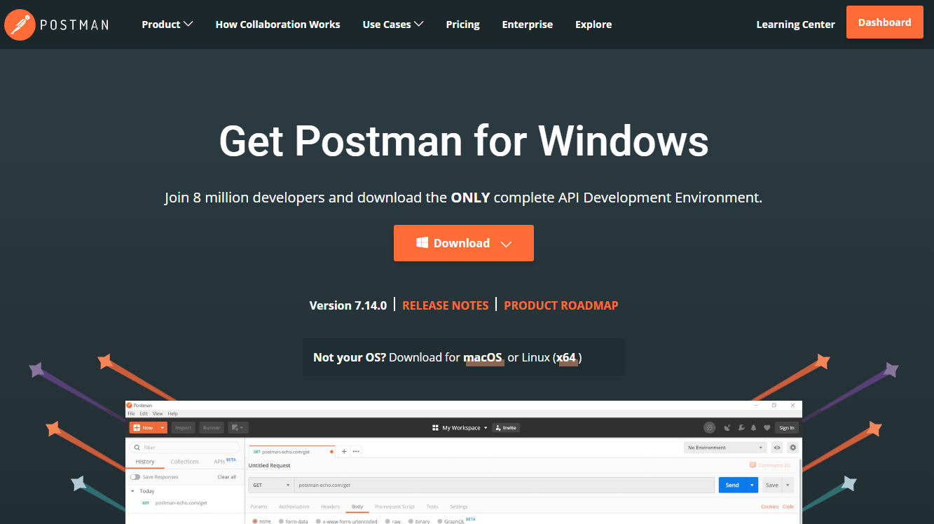 postman rest client download