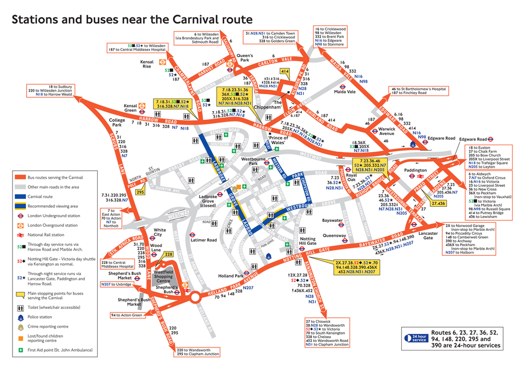 Notting Hill Carnival Map Getting The Tube During The Notting Hill Carnival | By Tube Map | Medium