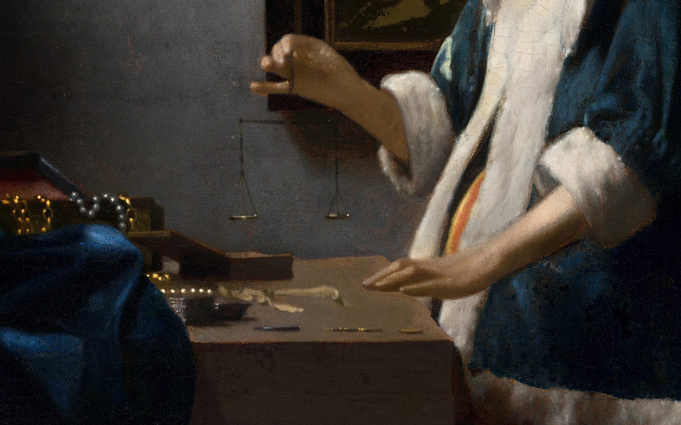 How to Read Paintings: Woman Holding a Balance by Johannes Vermeer | by  Christopher P Jones | Thinksheet | Medium