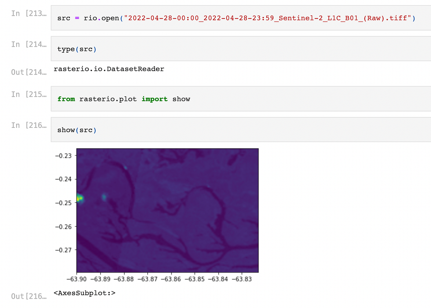 Accessing and Plotting Satellite Imagery (part 1) | by Bertrandlobo ...