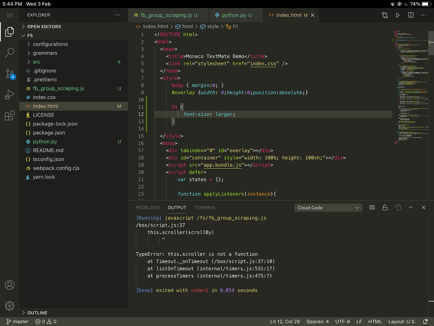 My Attempt to Run VS Code on iPad | by thebaselab | Medium