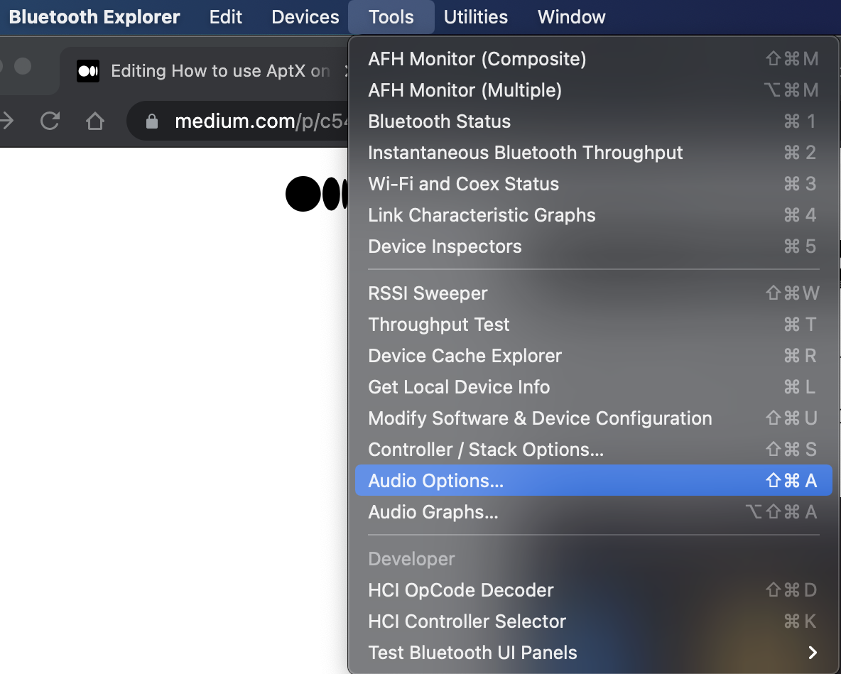 How to enable aptX on Mac OSX (Big Sur) and Apple M1!!! | by Raymond Lo,  PhD | Mac O'Clock | Medium