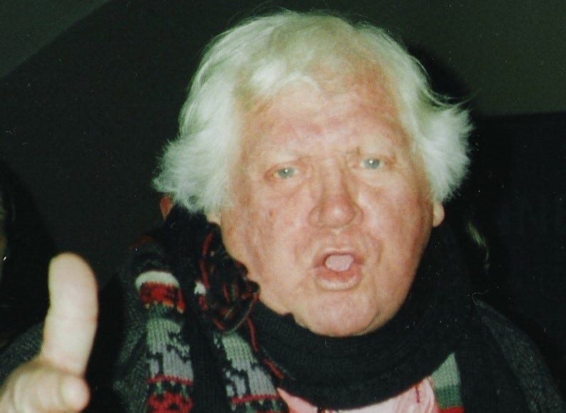 Director Ken Russell, pointing at the camera