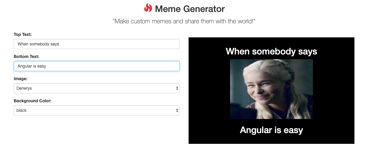 Coding A Meme Generator With Angular S Property Binding By Apurba Nath Medium