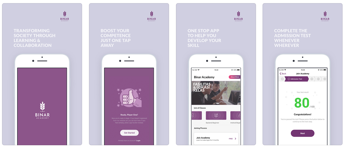 Binar Plus: Documentation of interface design process | by Sabila S ...
