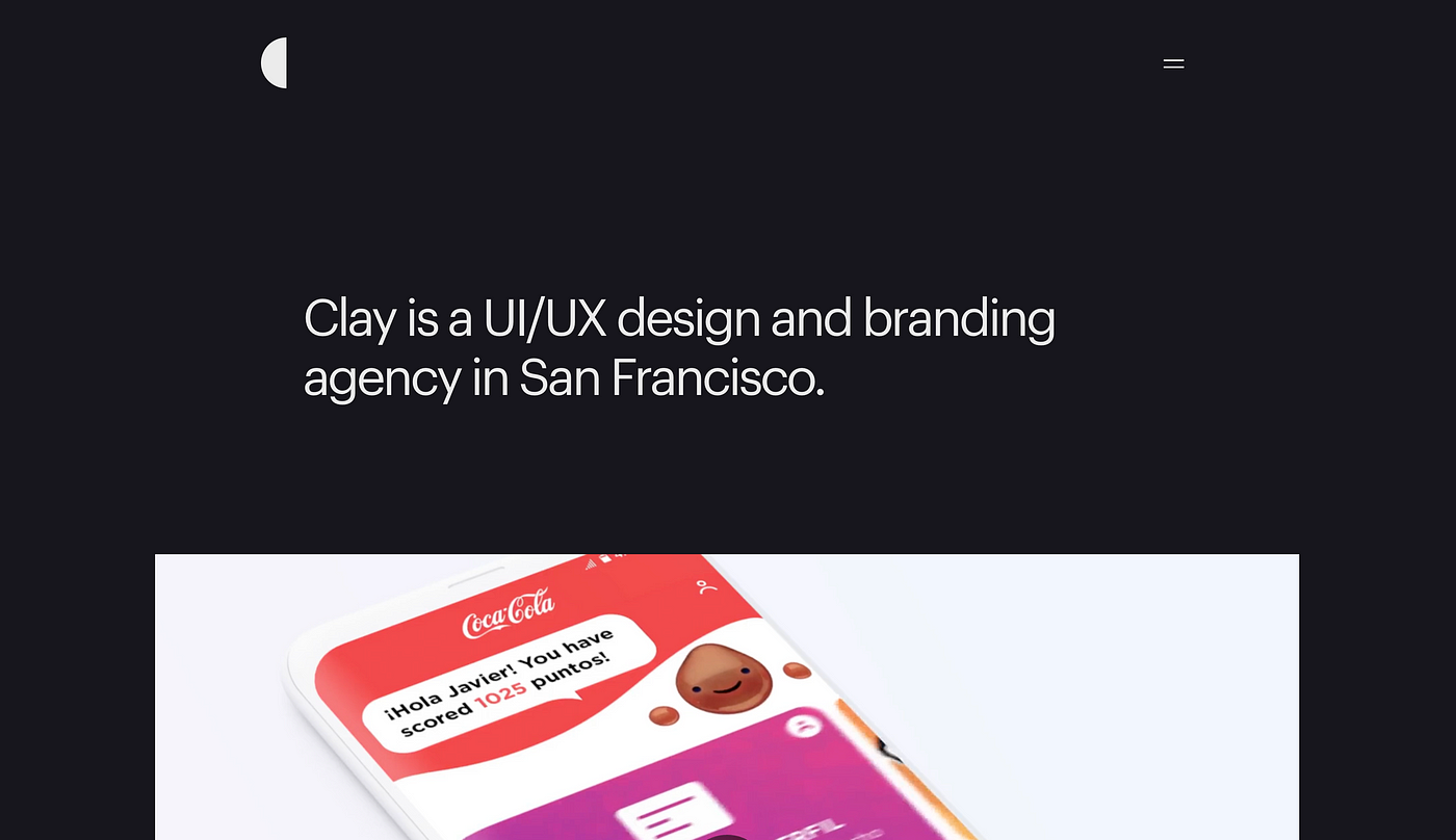 Clay — a website design agency