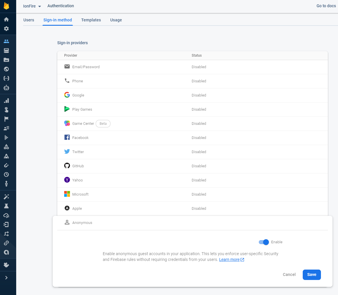 Anonymous Authentication with Firebase in your Ionic 5 App. | by Alex ...