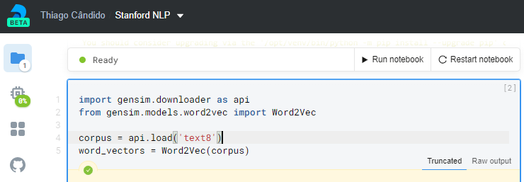 gensim package install jupyter notebook gensim package install jupyter notebook
