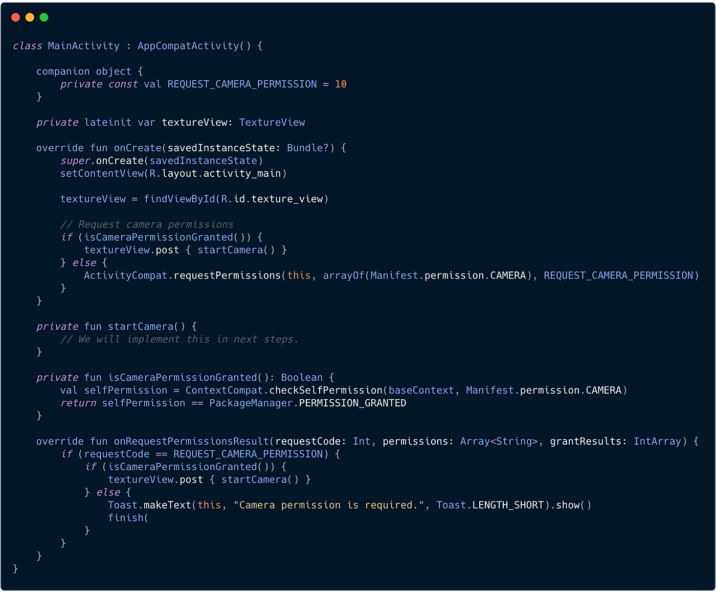 Building QR code scanner for Android using Firebase ML Kit and CameraX