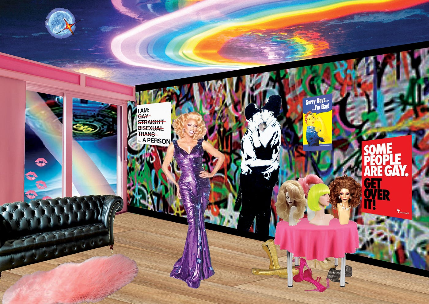 Modern Collage of ‘Just what was it that made yesterday’s homes so