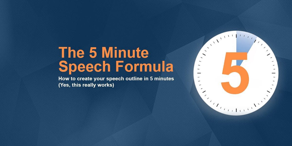 How to Outline your 5 minutes speech in 5 minutes by Ali Akkaya Medium