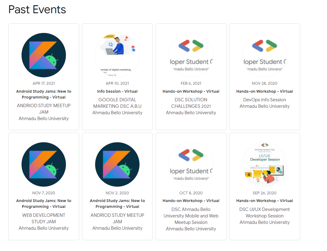 5yrs of Google Developer Student Club in ABU Zaria 2