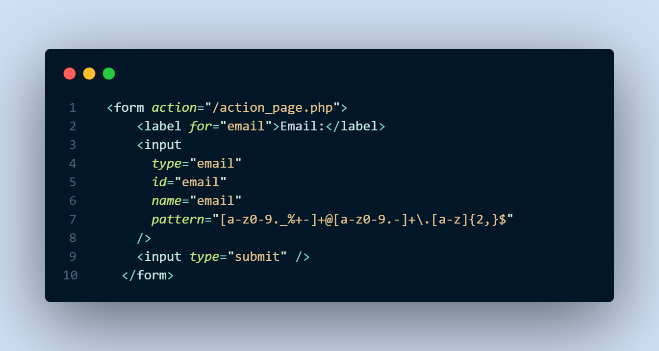 HTML | Pattern atributu. Regular Expression — Düzgün ifadələr | by Nail ...