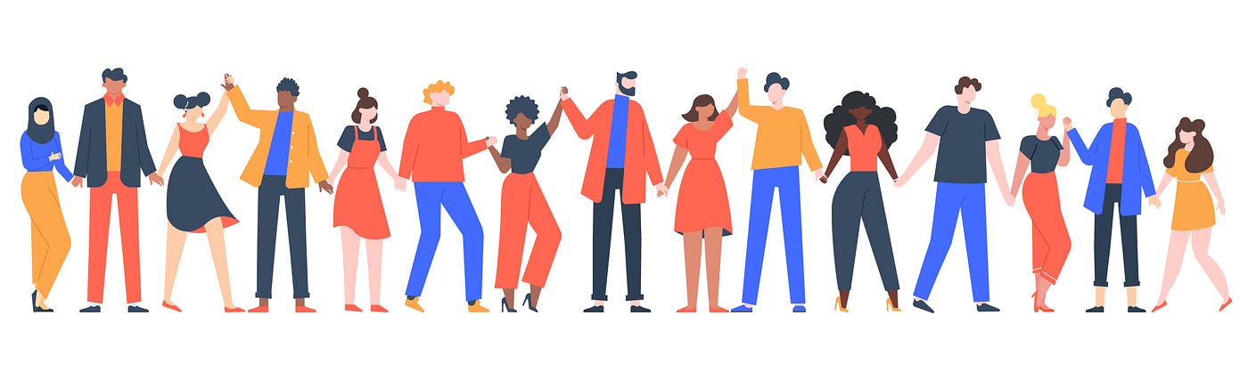 Group of people holding hands © Veronika Oliinyk | Dreamstime.com