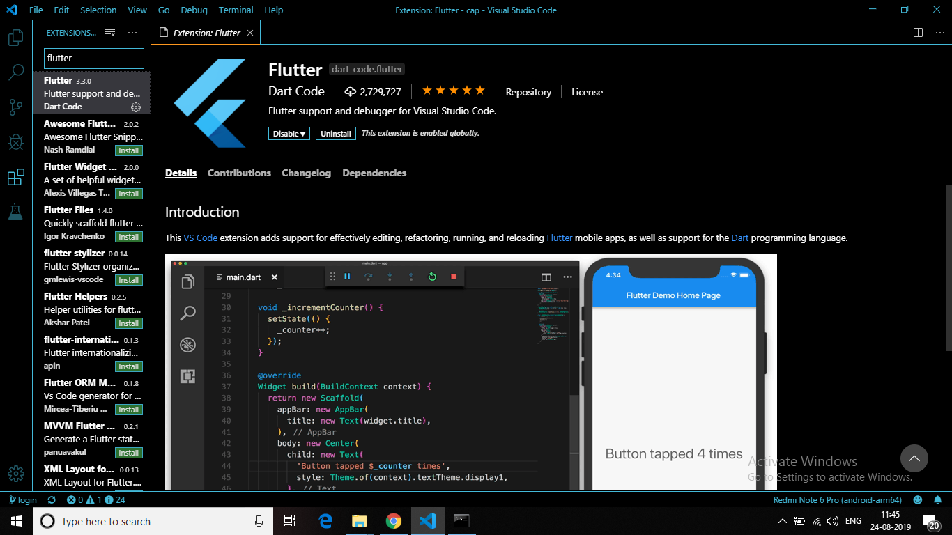 Set up Flutter for Windows in VSCode! | by ritik rathi | Techspace | Medium